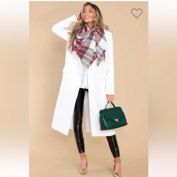 Red Dress Boutique Jackets & Blazers - Love wins again white coat by Aura from Red Dress Boutique size xl